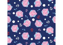 Baumwolle - Peppa Wutz & George - Maritim Anker